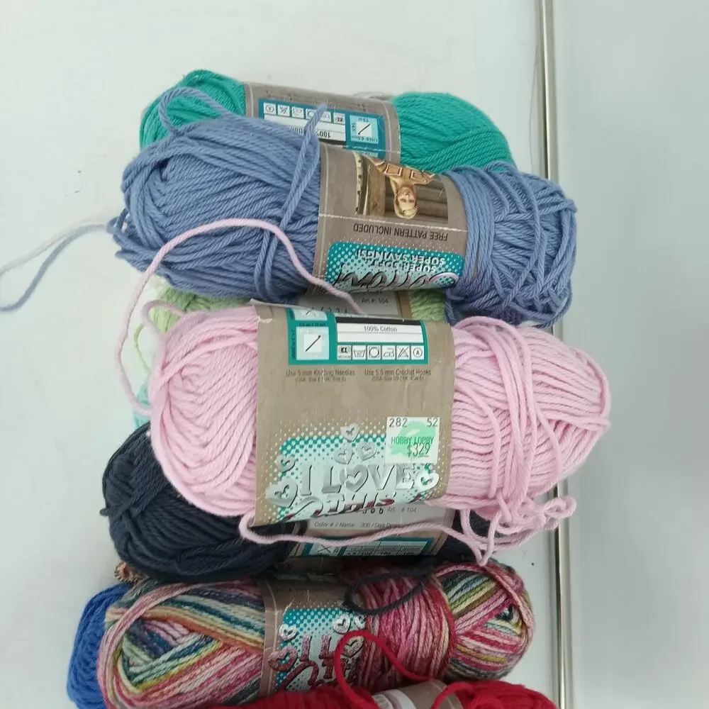 15X Hobby Lobby I Love This Cotton! 100% Cotton Worsted Yarn Lot Skeins